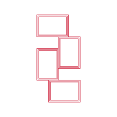 Objects Picture Frames Ikea Yllevad Collage Frame Craft Design Svg File, Free Vectors File